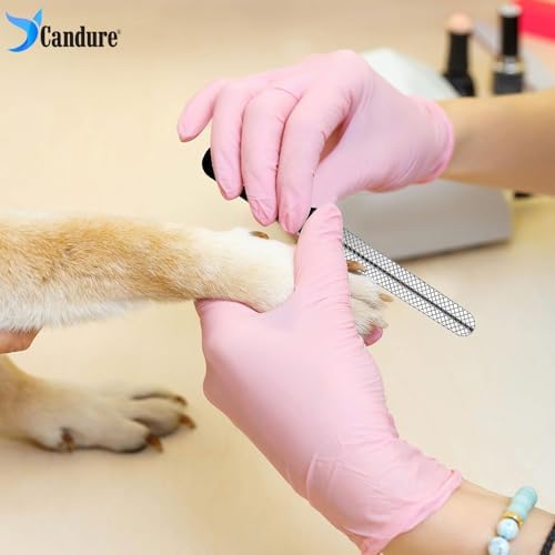 Candure Pet Nail Clippers Professional Nail Trimmer Suitable for Puppy, Cats, Rabbits and Guinea Pigs - Safety Lock/Protective Guard to Avoid Over Cutting (Blue, Small)