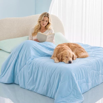 Luciphia Cooling Dog Blanket, Q-MAX>0.5 Pet Throw for Couch, Crate & Bed