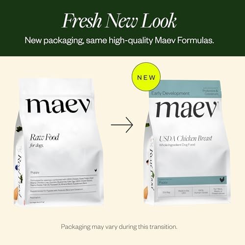 Maev Human-Grade Frozen Fresh Chicken Puppy Food, 15 lb