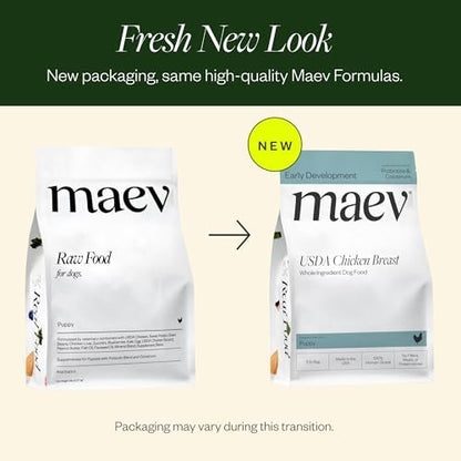 Maev Human-Grade Frozen Fresh Chicken Puppy Food, 15 lb