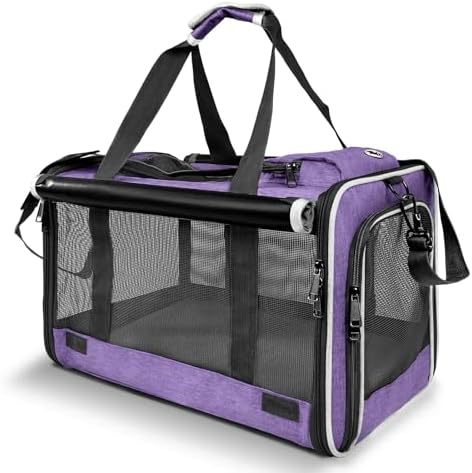 GAPZER Carrying Bag Yorkie Dog Travel Kennel Ventilated Soft Pet Carrier