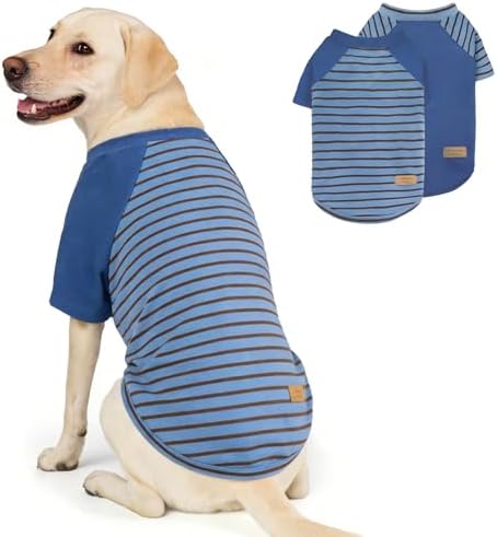 KYEESE 2Pack Dog Sweater with Sleeves Fleece Shirt for Large Dogs