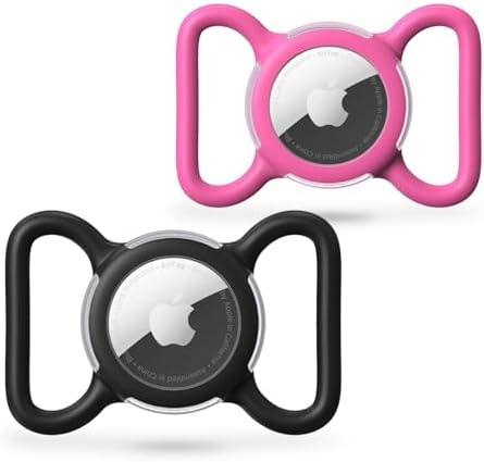 Waterproof AirTag Holder for Dog Collar, Soft Slide-On Dog AirTag Holder
