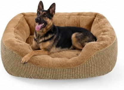 INVENHO XL Dog Beds Large Sized Dog, Washable Orthopedic Warming Soft Sleeping Durable with Anti-Slip Bottom