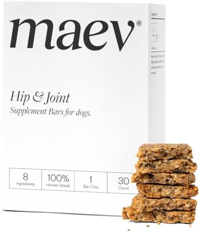 Maev Hip & Joint Supplement Bars for Dogs, with Glucosamine, 30 Count