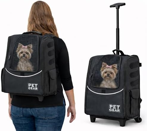Pet Gear I-GO2 Roller Backpack, Medium Escort, Dark Charcoal