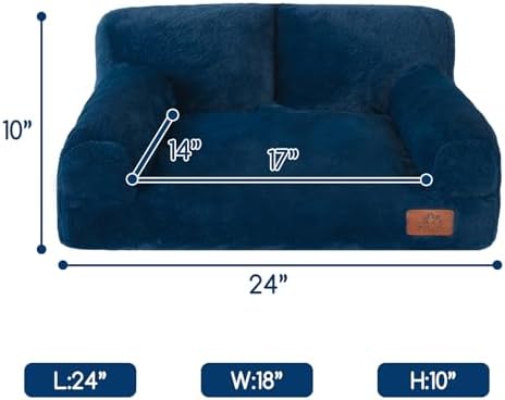 Hollypet Small Dog Large Cat Bed Puppy Couch Beds for Pets up to 25 lbs
