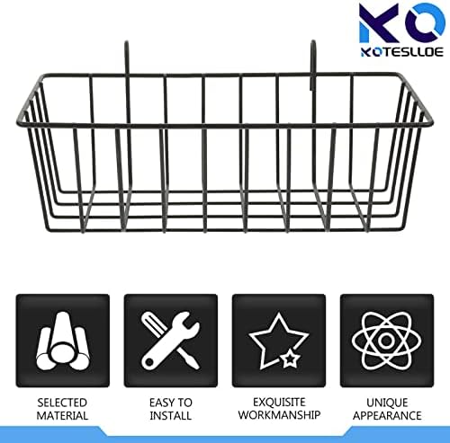 Hay Feeder for Rabbit, Guinea Pig, Bunny, Chinchilla, Heavy-Duty Metal Frame Hay Feeder, Small Animal Basket with Hook Metal Grass Holder Black