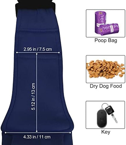 PETLOFT Reversible Dog Cat Sling Carrier, Small Dog Carrier, Adjustable Dog Sling, Hands Free Cross Body Carrier with Collar Hook for Dog/Cat/Bunny up to 11lb (Blue)