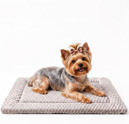 Dog Bed Mat - Durable & Cute Crate Dog Beds for Small Dogs & Cats, Comfortable Kennel Pad for Home, Crate & Travel