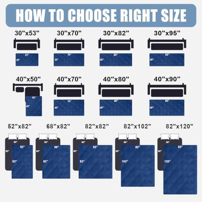 Smiry Waterproof Dog Bed Cover, Reversible Pet Blanket for Sofa Couch