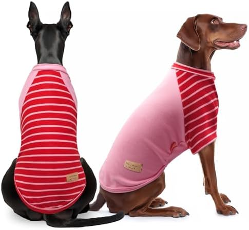 KYEESE 2Pack Dog Sweater with Sleeves Fleece Shirt for Large Dogs