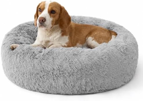 Bedsure SupportMax™ Calming Dog Bed Medium Size Dog Washable Pet Bed,30in