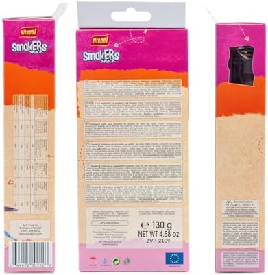 Vitapol Smakers 3-in-1 Treat Sticks for Parakeets, Egg Honey Fruit, 3 Pk