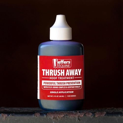 Jeffers Equine Thrush Away 2 oz Iodine Hoof Treatment for Horses