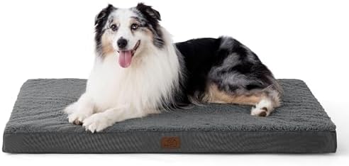 Bedsure XL Dog Bed for Crate, Pet Bed with Washable Cover, 41IN Dark Grey