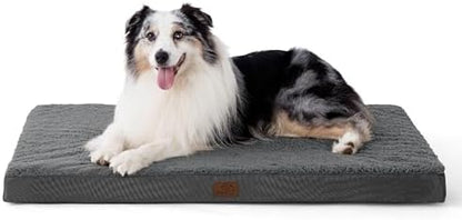 Bedsure XL Dog Bed for Crate, Pet Bed with Washable Cover, 41IN Dark Grey