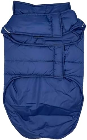NFL New York Giants Puffer Vest for Dogs & Cats, Size Large. Warm, Cozy, and Waterproof Dog Coat, for Small and Large Dogs/Cats. Best NFL Licensed PET Warming Sports Jacket
