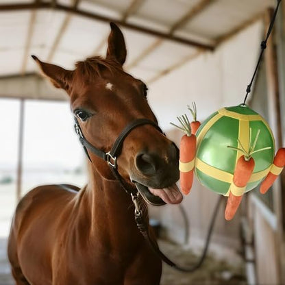 Horse Treat Ball & Horse Stall Toys (Green)