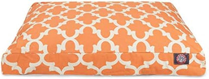 Majestic Pet Rectangular Dog Bed, Small, 27x20x4 in, Washable, Peach