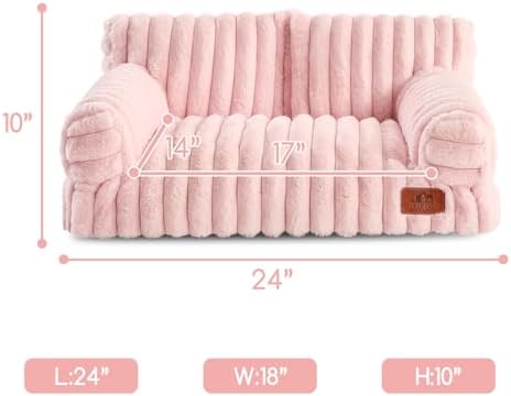 Hollypet Small Dog Large Cat Bed Puppy Couch Beds for Pets up to 25 lbs