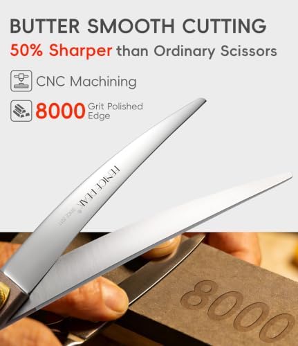 Professional Curved Dog Grooming Scissors 7.5'' Rose Gold 440C Stainless Steel Pet Cutting Shears Safety Trimming Shearing for Dogs Cats