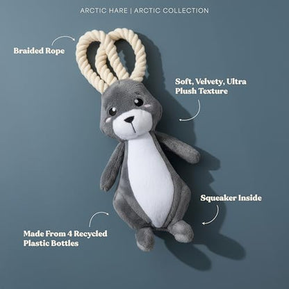 Premium Plush Dog Toy - Arctic Hare Plush Toy, Jumbo Eco Friendly