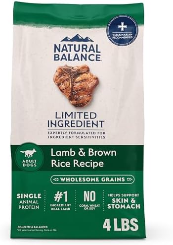 Natural Balance Limited Ingredient, Lamb & Brown Rice, 4 lb