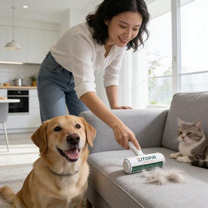 Pet Hair Remover Roller for Dogs & Cats, Furniture, Couch & Carpet