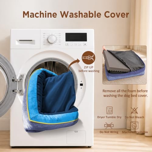 Comfort Expression Orthopedic Dog Bed for Extra Large Dogs with Bolster