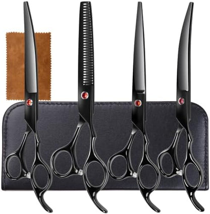 5 in 1 Premium Thick Professional Large 7IN Dog Grooming Scissors