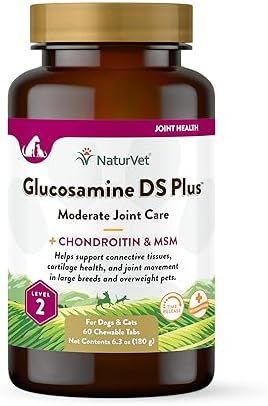 NaturVet Moderate Joint Care with Chondroitin & MSM, Dogs & Cats, 60ct