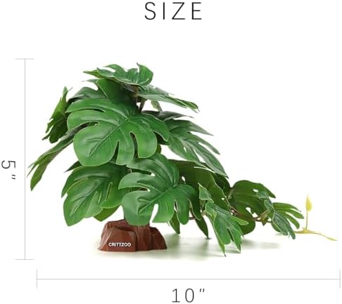Reptile Fake Plants Terrarium Decor fit Leopard Gecko Ball Python