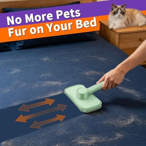 Pet Hair Removal Tool, Reusable Lint Brush for Multi-Fabric Edge