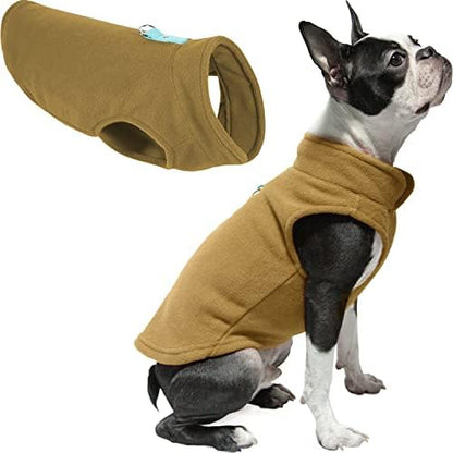 Gooby Fleece Vest Dog Sweater, Clay, X-Small