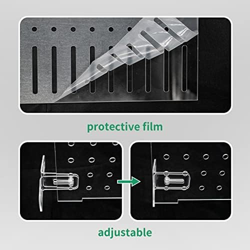 Fish Tank Divider Aquarium Acrylic Isolation Grid Board Divider with Suction Cups Accessories Transparent Plate Baffle Blocking Fish Partition Net Freshwater Ornament 25x30cm/9.84x11.81in