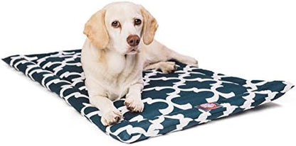 30" Trellis Navy Blue Crate Dog Bed Mat By Majestic Pet Products