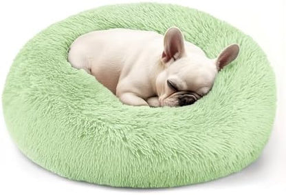 Hoewina Dog & Cat Bed, 20in Cat Beds for Indoor Cats (Green)