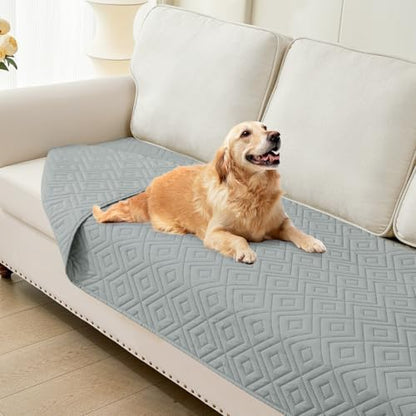 hyha Waterproof Reversible Dog Blanket, Pet Blanket for Sofa Couch