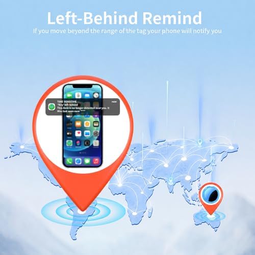 2 Pack Tracker Tags Finder Apple Find My MFi Certified Waterproof iOS Only