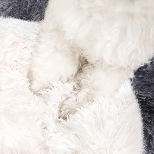 NOYAL Hooded Donut Bed, Calming Cave for Cats & Small Dogs
