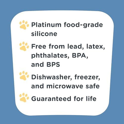 Stasher Reusable Silicone Dog Food Container and Travel Treat Bag, 4-Cup