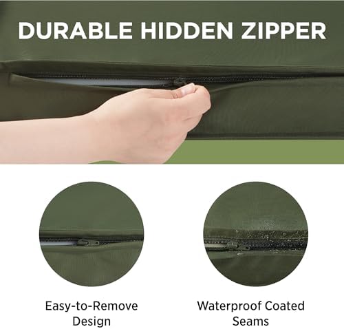LE SURE Waterproof Dog Bed Cover Replacement, Large 36x27x3in, Green