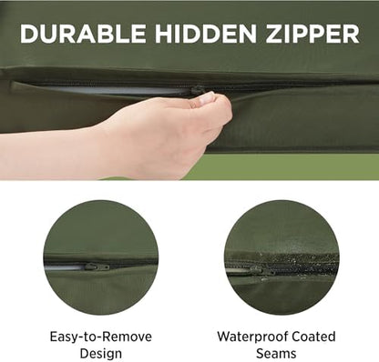 LE SURE Waterproof Dog Bed Cover Replacement, Large 36x27x3in, Green