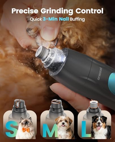 oneisall Professional 4-in-1 Dog Grooming Kit with LED Light