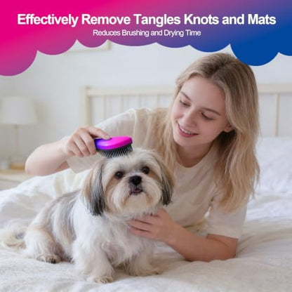 Small Dog Brush, Skin-friendly Soft Bristles (Gradient Color)