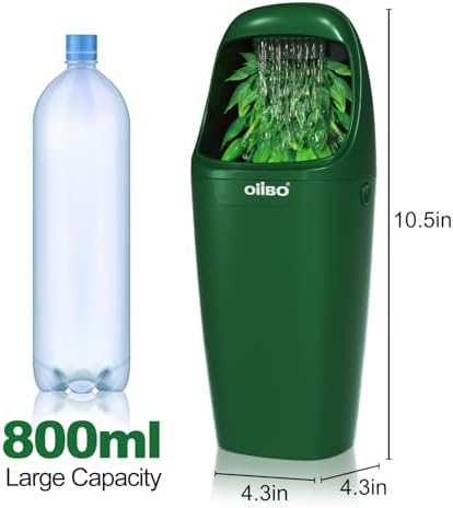 Reptile Water Fountain Chameleon Water Dripper, Reptile Water Dispenser with 800ml Large Capacity, Terrarium Waterfall Drinking Fountain for Bearded Dragon Gecko Lizard