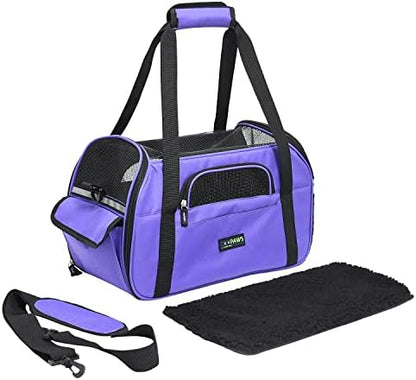 JESPET Soft-Sided Airline-Approved Dog & Cat Carrier Travel Bag