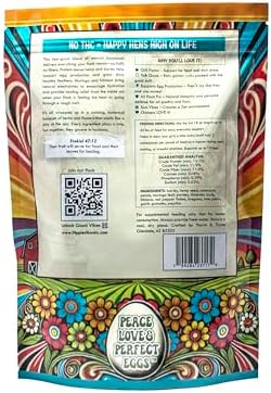 Thorns & Thyme Hippie Chix Mix Cooling Hemp Blend – Chicken Supplement for Heat Stress & Hydration – High-Protein Herbal Poultry Feed Supplement for Egg Production, Molting, Immunity & Pest Control