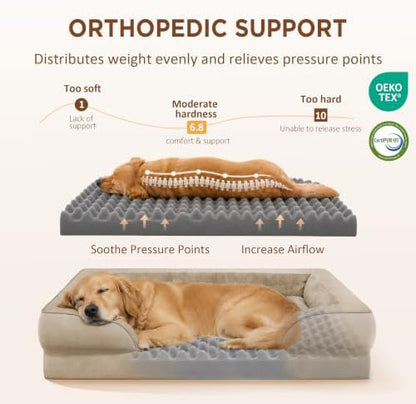 Comfort Expression Waterproof Orthopedic Dog Beds for Large Sized Dog